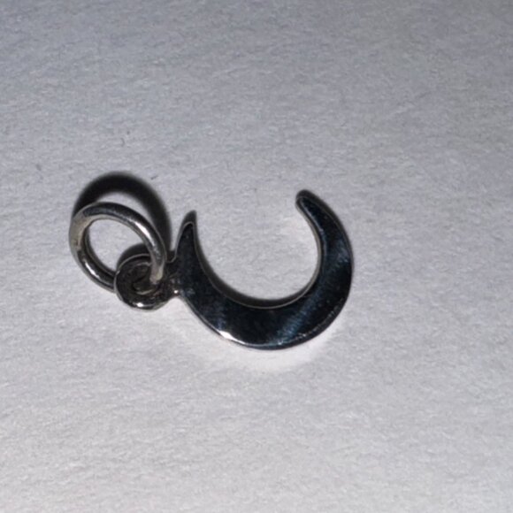 Tiny Crescent Moon Pendant - Picture 12 of 16